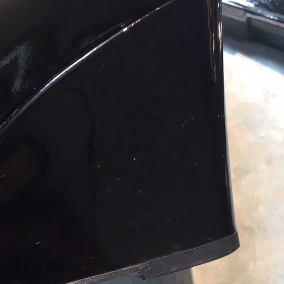 Patten Leather Wedge Pumps - Picture 7 of 8